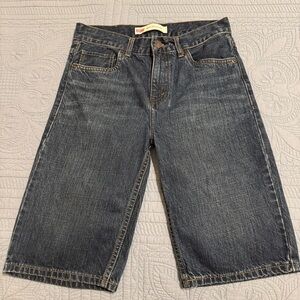 BOYS LEVI 505 DENIM SHORTS DARK WASH SIZE 16